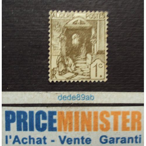 Algérie - R F .. 1c . Rue De La Casbah . Oblitéré.