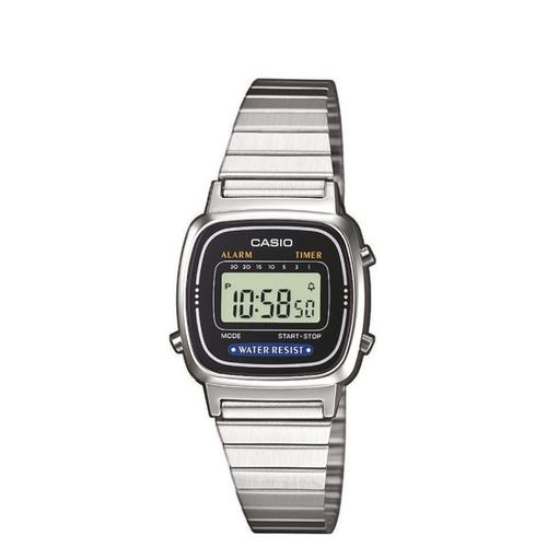 Casio Montre Argent Digital Femmes Casio Collection La670wea-1ef