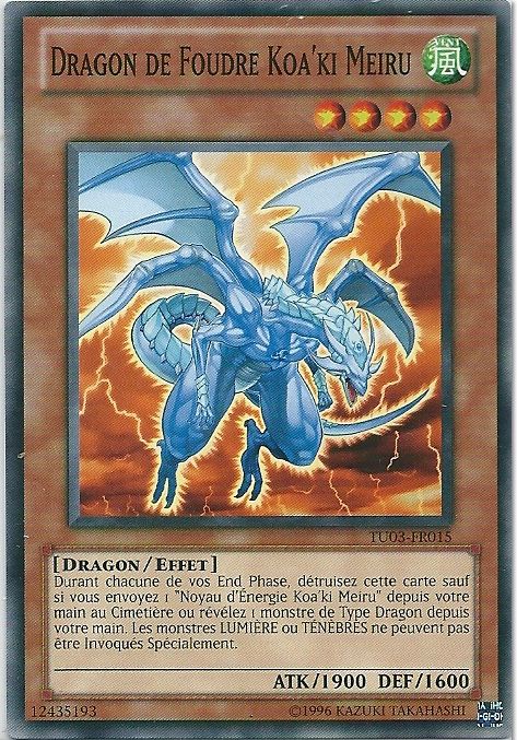 Dragon De Foudre Koa Ki Meiru Yu Gi Oh Tu03 Fr015 Rakuten