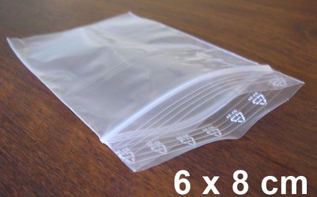 Lot De 500 Sacs à Fermeture éclair-60 X 80 Mm-6 X 8 Cm-50 Microns