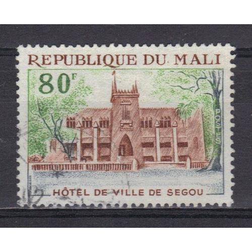 Mali 1970 : Hôtel De Ville De Segou - Timbre Oblitéré