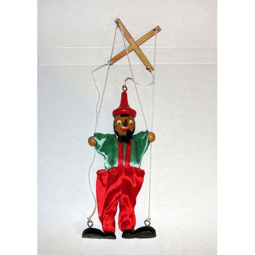 Pinocchio Jouet En Bois Tissus 25 Cm