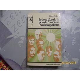 Le Livre d Or de la Poésie française, des origines à 1940 (Collection  Marabout Université , n°3) de Seghers Pierre