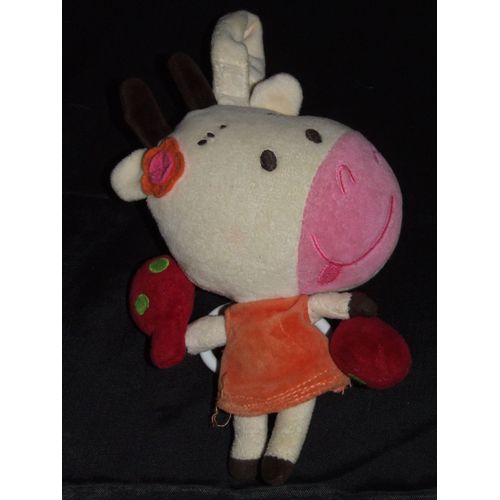 Vache Dpam Doudou Peluche Musicale Boite A Musique Grelot De 20 Cm