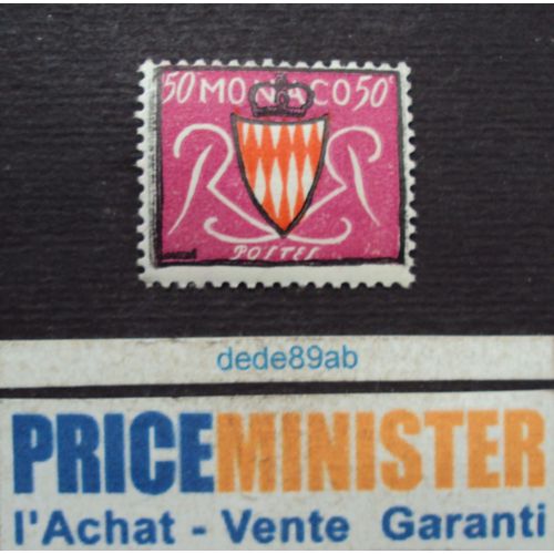 Monaco.. 50c . Armoiries . Neuf (Avec Gomme)