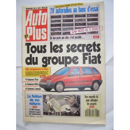Auto Plus   N° 86 : Tous Les Secrets Du Groupe Fiat