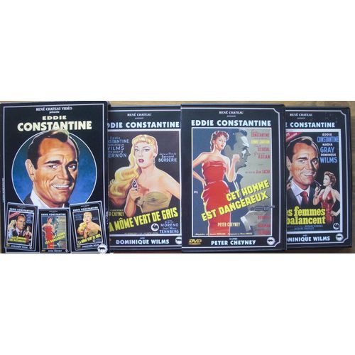 Eddie Contsantine Coffret : Les Femmes S'en Balancent, Cet Homme Est Dangereux, La Môme Vert De Gris