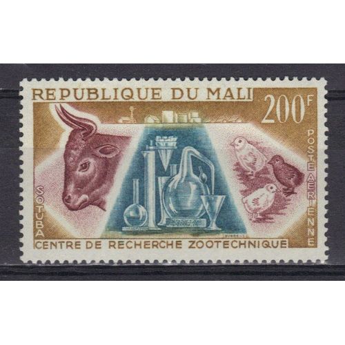 Mali 1963 Poste Aerienne : Centre De Recherches Zootechniques - Timbre Neuf *