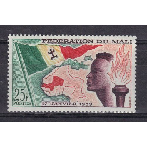 Mali 1959 : Création De La Fédération (17-01-1959) - Timbre Neuf *