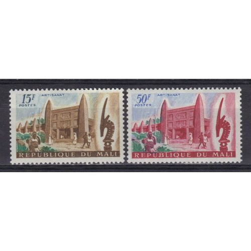 Mali 1961 : Artisanat (Maison Des Arts Du Mali) - Série De 2 Timbres Neufs *