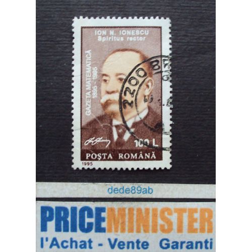 Roumanie.. 100 Lei Posta Romana . Ion N. Ionescu . Oblitéré.