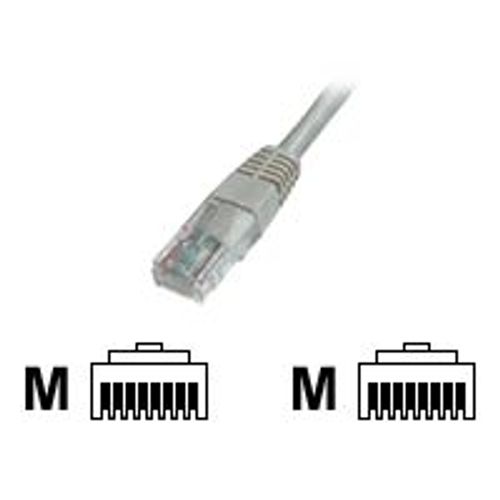 DIGITUS Premium - Cordon de raccordement - RJ-45 (M) pour RJ-45 (M) - 15 m - UTP - CAT 6 - démarré - gris