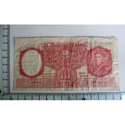 Argentine 10 Pesos 1954/63