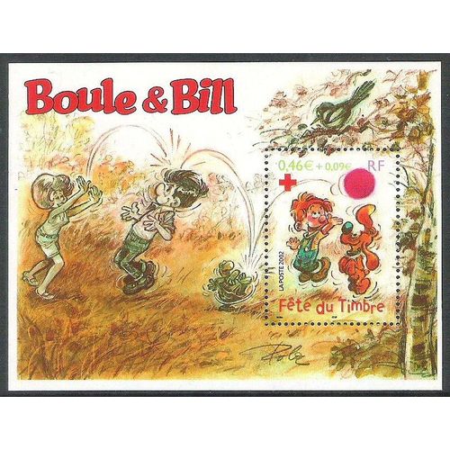 France - Bloc & Feuillet - Fête Du Timbre Boule & Bill - 2002