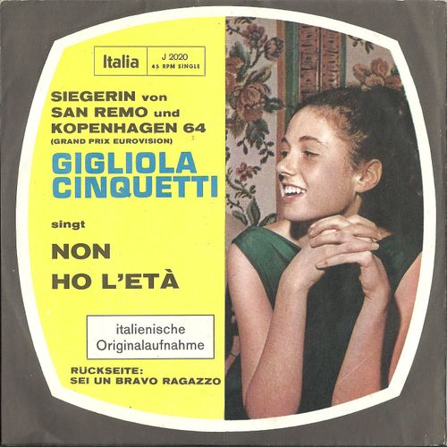 Non Ho L'eta - German Pressing