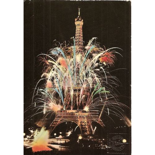 Carte Postale La Tour Eiffel Illuminée