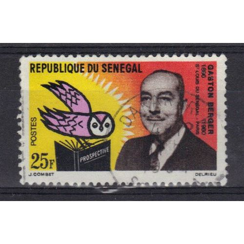Senegal 1963 : 3è Anniversaire De La Mort Du Professeur Gaston Berger - Timbre Oblitéré