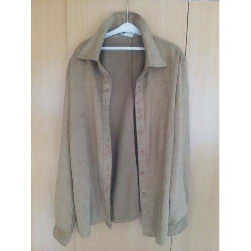 Veste Damart Beige Effet Velours Taille 42