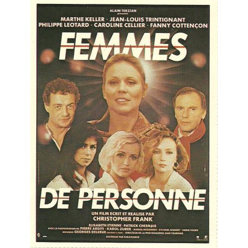 Mini Affichette De Film "Femmes De Personne" Film De  De Christopher Frank 1984