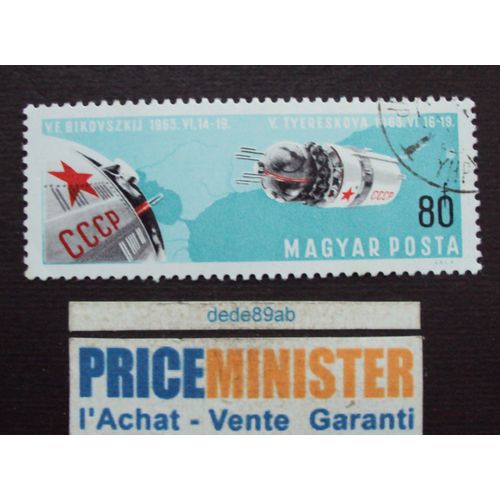 Hongrie.. 80f Magyar Posta . Espace . Oblitéré.