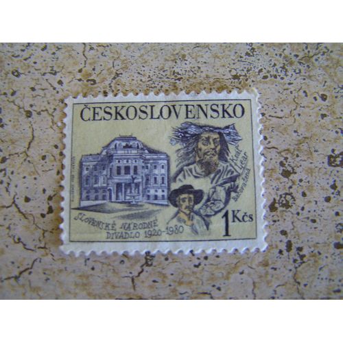 Timbre Non Oblitéré - Ceskoslovensko - Narodne Divadlo