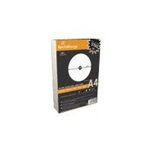 MediaRange - Étiquettes pour CD/DVD - blanc - CD (15 x 118 mm) 100 étiquette(s) ( 50 feuille(s) x 2 )