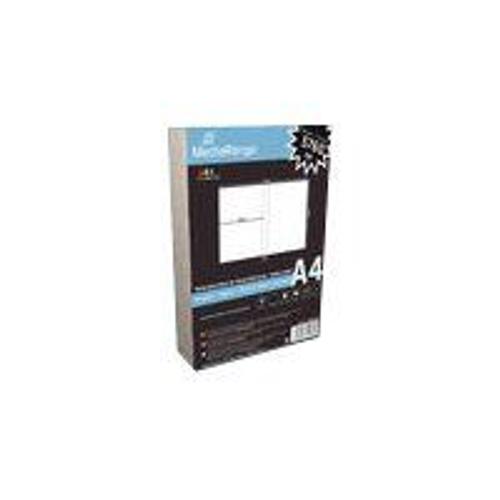 MediaRange - Inserts pour boîtiers DVD - blanc mat - 272 x 183 mm 50 feuille(s)