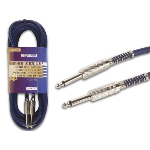 Cable Jack 6.35mm 5m mono bleu