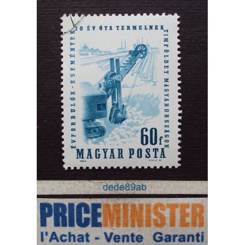 Hongrie.. 60f Magyar Posta . Production D' Aluminium : Pelle . Oblitéré.