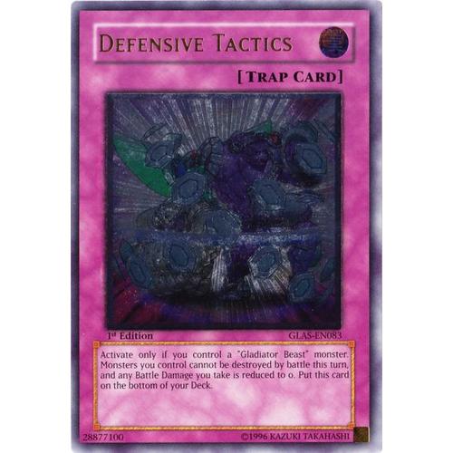 Yu-Gi-Oh! Glas-Fr083 Tactique De Défense / Defensive Tactics Ultimate Rare