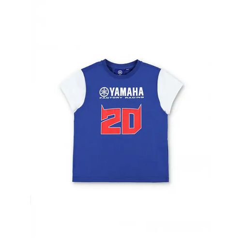 T-Shirt Enfant Fabio Quartararo Yamaha Factory Racing - Grand 20 Et Logo Yamaha