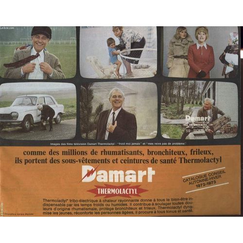 Catalogue Damart Thermolactyl Automne Hiver 1972 - 1973