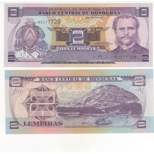 Honduras 2 Lempiras 2004 Neuf Unc