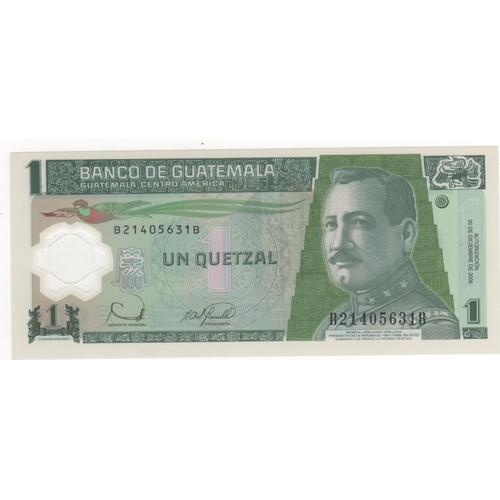 Guatemala 1 Quetzal Neuf Unc Polymer