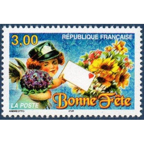 Timbre De Souhait - " Bonne Fête "