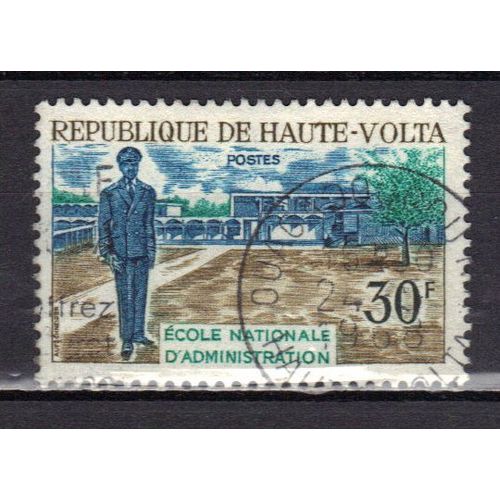Haute-Volta 1968 : Ecole Nationale D'administration - Timbre Oblitéré