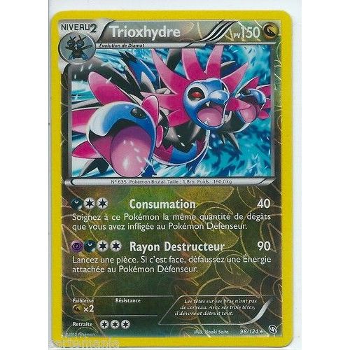 Carte Pokémon Trioxhydre Holo 98/124 Dragons Exaltés