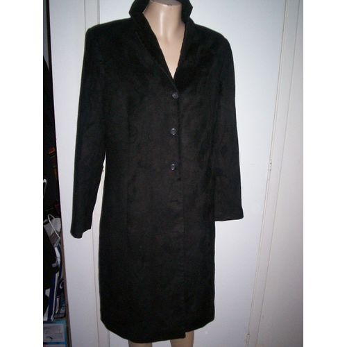 Manteau Long Fausse Fourrure Mi-Saison