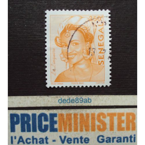 Sénégal.. 250f . Femme Sénégalaise : La Linguère . Oblitéré.