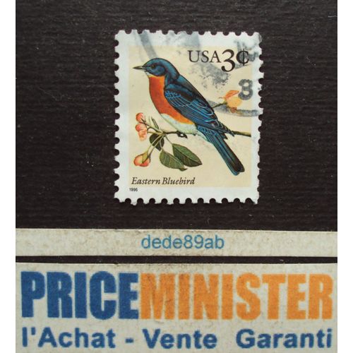 Etats-Unis.. 3c U.S.A . Oiseaux : Eastern Bluebird . Oblitéré.