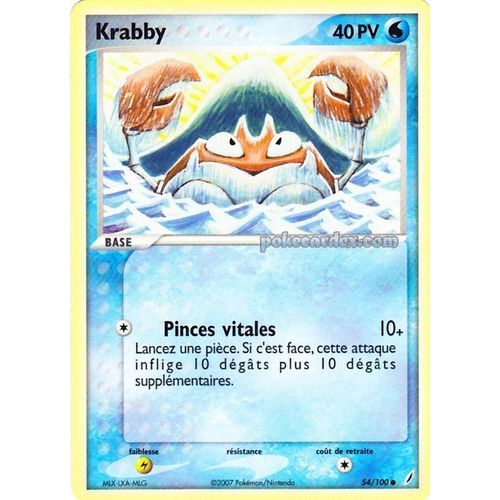 Pokémon - Krabby - Gardiens De Cristal 54/100