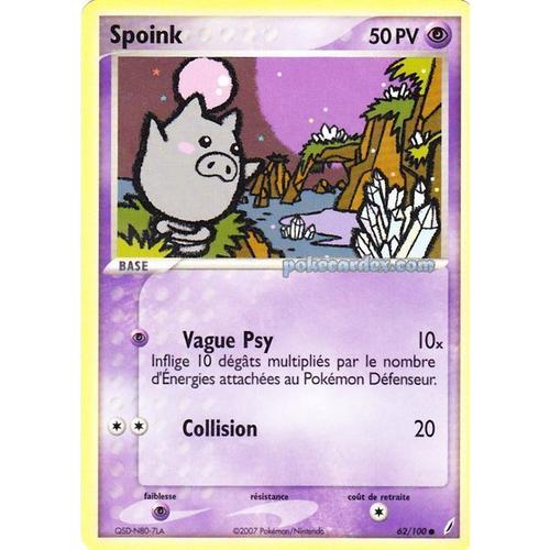 Pokémon - Spoink - Gardiens De Cristal 62/100