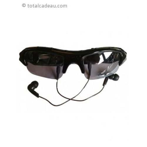 Lunettes solaires espionne et MP3 camera espion surveillance mini discrete