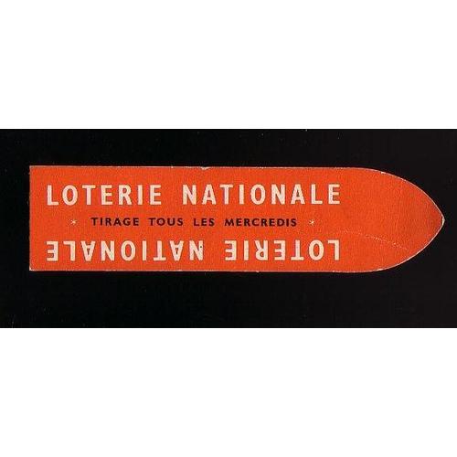 Signet - Marque Page Loterie Nationale & Club Des Libraires De France - Années 50