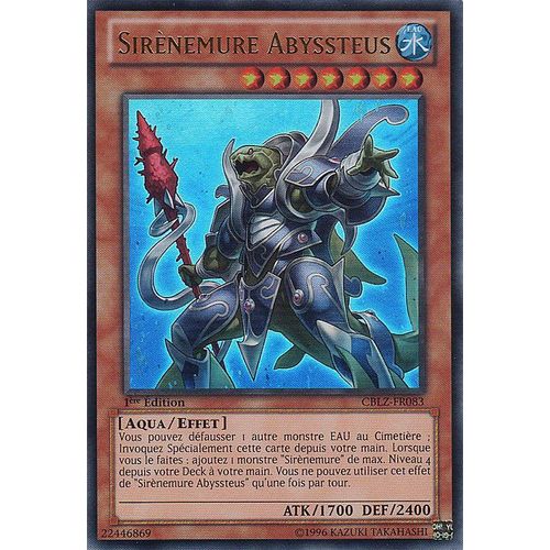 Yu-Gi-Oh! Cblz-Fr083 Sirènemure Abyssteus / Mermail Abyssteus Ultra Rare