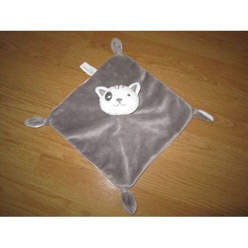 Doudou Chat Gris Blanc Plat Simba Dickie Belgium ( Nicotoy ) 18563