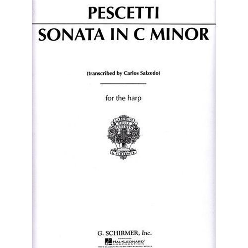 Pescetti : Sonate En Do Mineur Pour Harpe