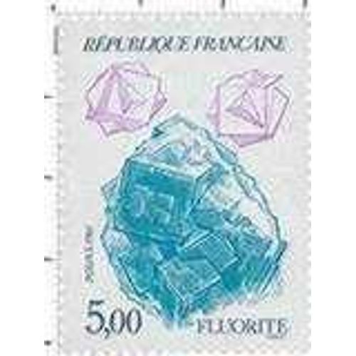 Timbre Oblitéré Fluorite 5.00 Francs 1986