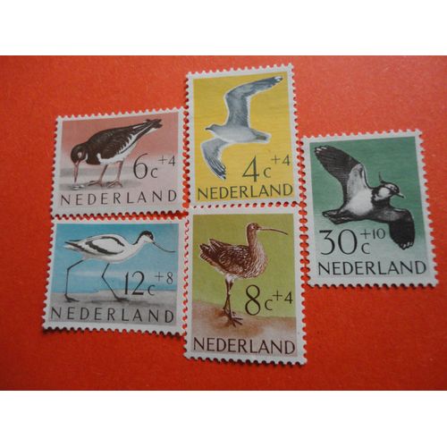 Série Complète De 5 Valeurs, Oiseaux, Nederland
