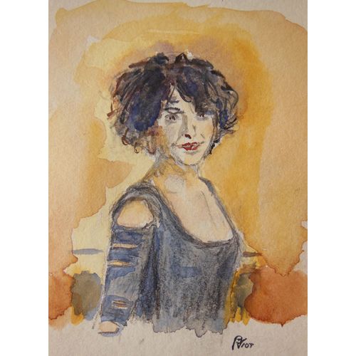 Isabelle Mergault - Aquarelle Originale Signée